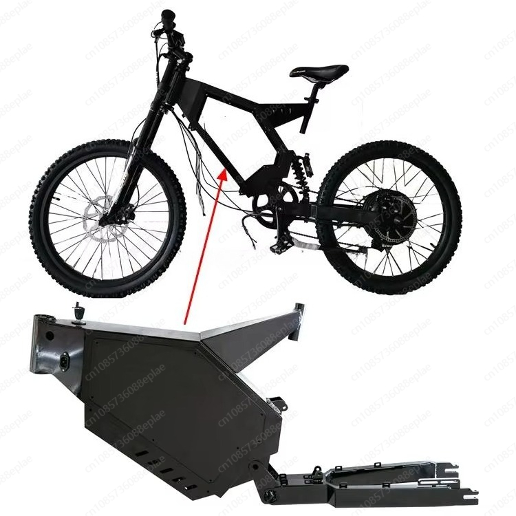 8000W Stealth Bomber Ebike - إطار Stealth Bomber Ebike، نظام التعليق