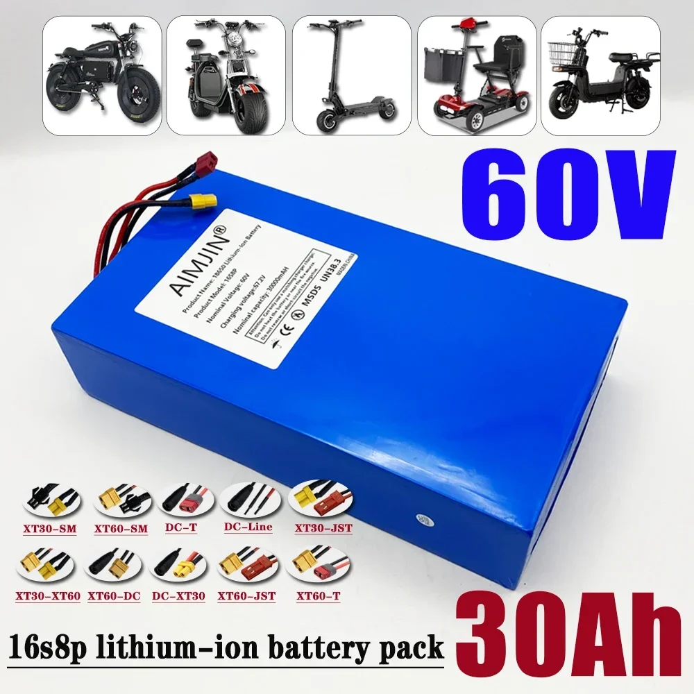 بطارية ليثيوم جديدة تمامًا بقد - مراجعة 60V 30Ah Electric Scooter Battery وسعره