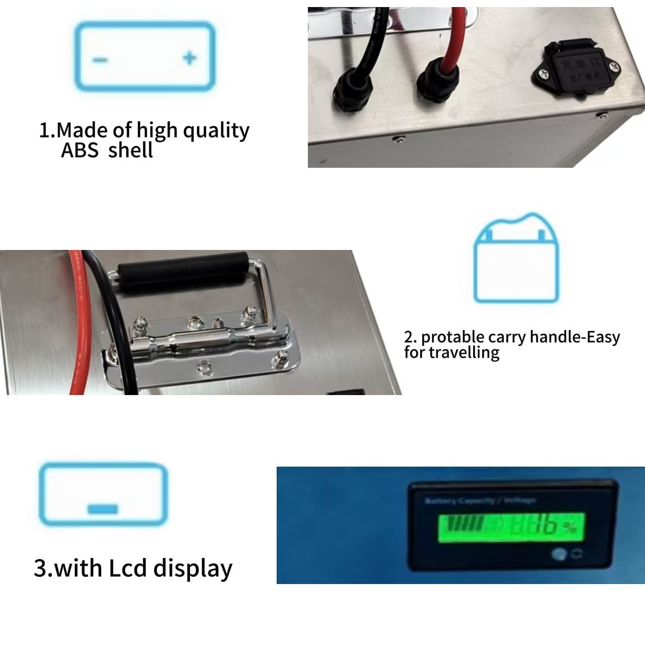 72 فولت 60 أمبير 60 أمبير ليثي - مراجعة 72V 60Ah Lifepo4 Battery Pack وسعره