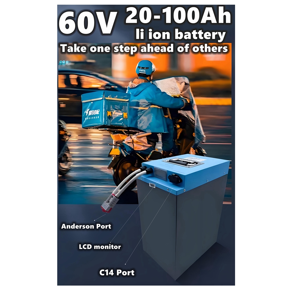 HS 60 فولت سكوتر بطارية ليثيوم - مراجعة 60V 30Ah Electric Scooter Battery وسعره