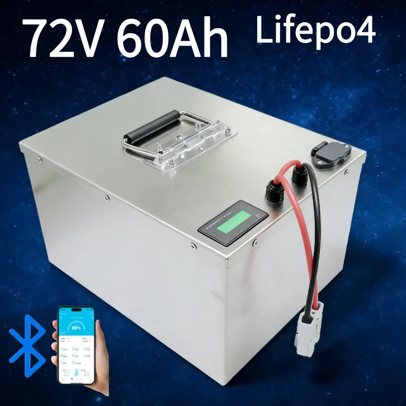 بطارية ليثيوم فوسفات الحديد 72 - مراجعة 72V 60Ah Lifepo4 Battery Pack وسعره
