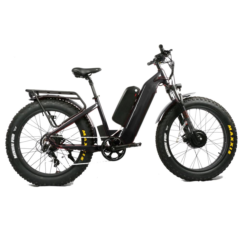 دراجة جبلية كهربائية بمحرك مزد - مراجعة Dual Motor Electric Motorcycle Frame وسعره