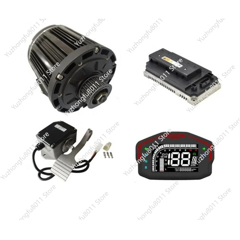 3000 واط منتصف محرك فرش موتور  - مراجعة Mid Drive Motor Kit 72V 3000W وسعره