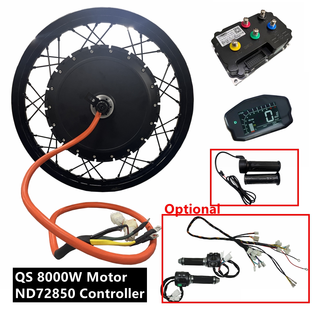 طقم دراجة كهربائية NBpower/QS2 - مراجعة Qs273 Hub Motor 8000W 72V وسعره