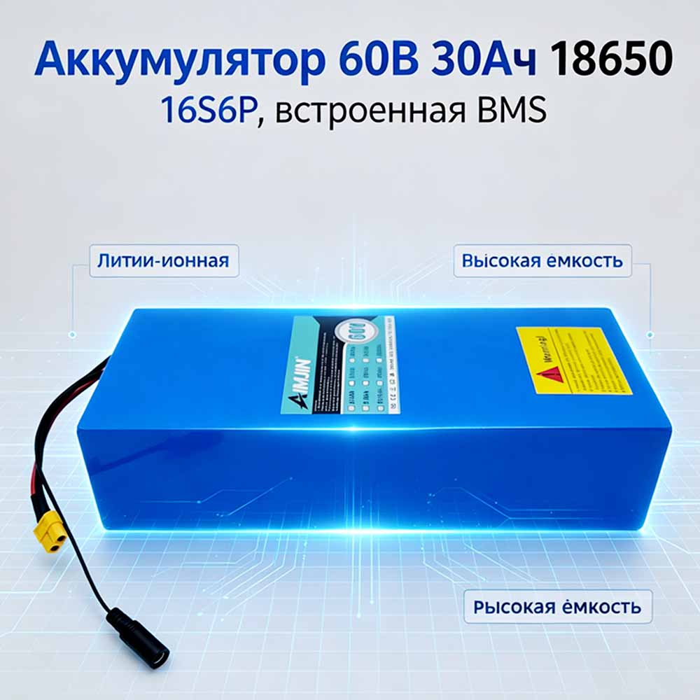 بطارية ليثيوم أيون 16S6P 60V 3 - مراجعة 60V 30Ah Electric Scooter Battery وسعره